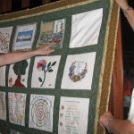There is a blank square on the quilt for everyone to sign