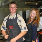Our two aspiring chefs 