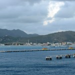 Looking back at Great Bay in St. Maarten 